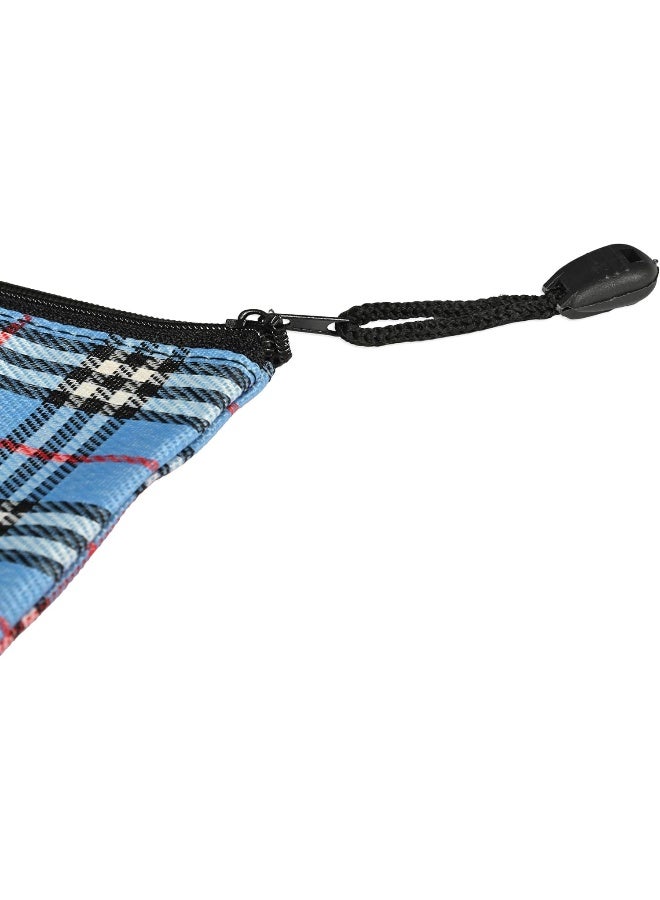 FIS Zipper Bag, Portable Heavy Duty Multipurpose Pouch, Stripe Blue, 10 Pieces Stripe Blue - Image 5
