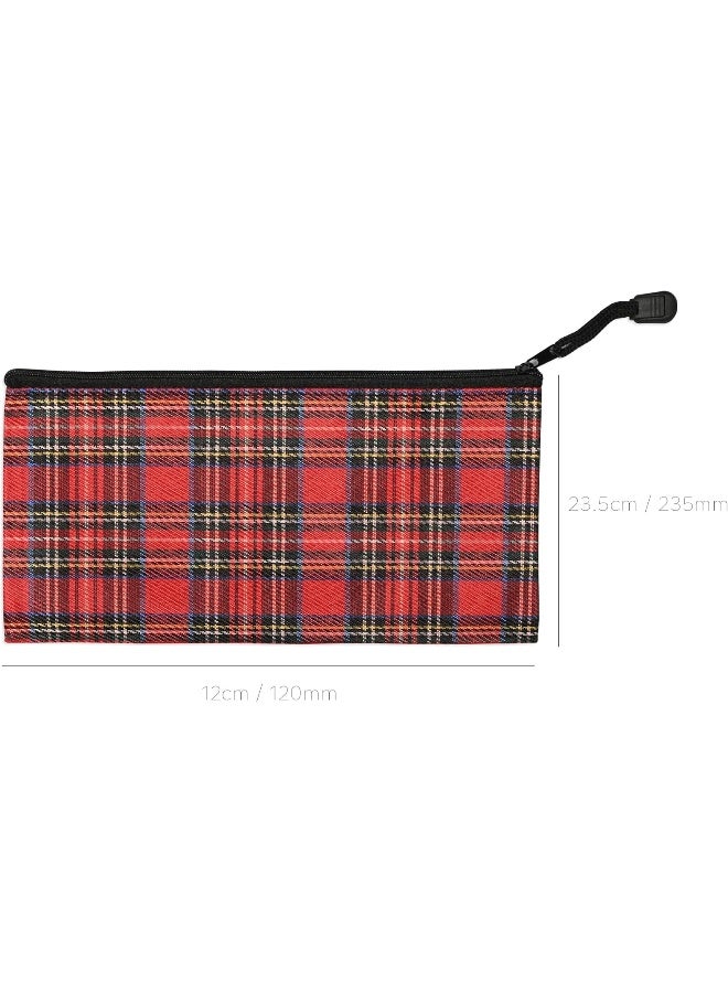 FIS® Zipper Bag, Portable Heavy Duty Multipurpose Pouch, Stripe Red, 10 Pieces Stripe Red - Image 3