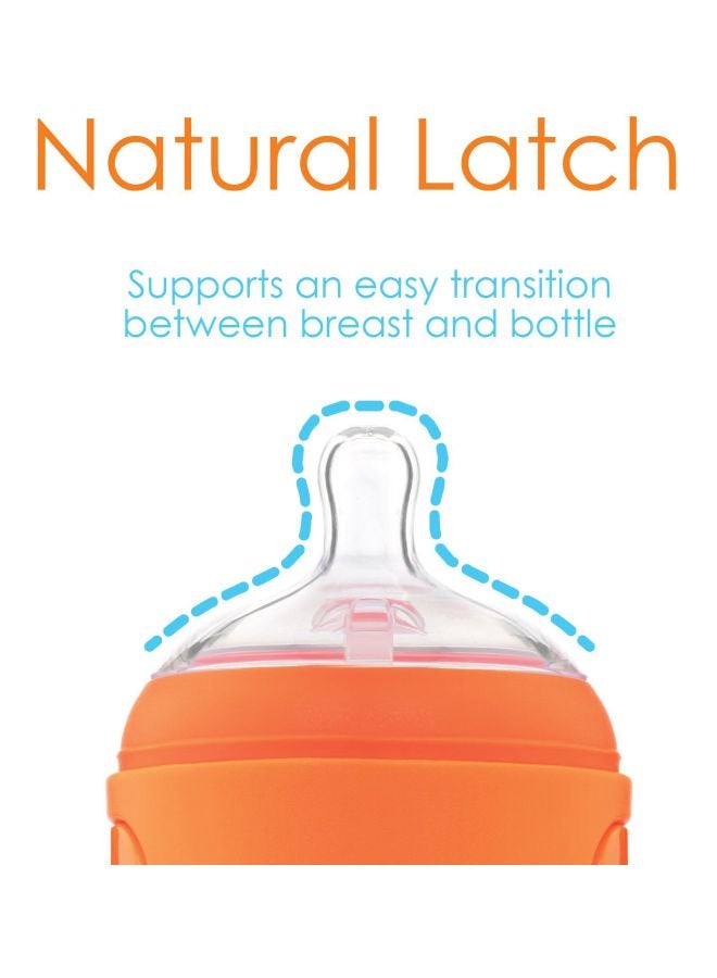 بوب يام تركيبة مضادة للمغص، خلط، توزيع زجاجات تغذية الأطفال، 3 عبوات مع حلمة واحدة - 5 أونصة برتقالية - Image 4