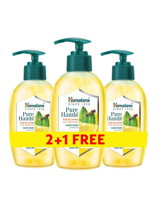 Himalaya - Pure Hand Wash Tulsi And Lemon 250ml Pack of 3 - Image 1