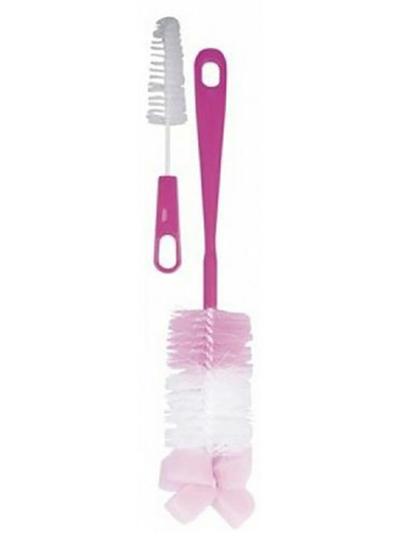 ترو فرشاة تنظيف الزجاجات والحلمات مصنوعة من البلاستيك 19090 من قطعتين