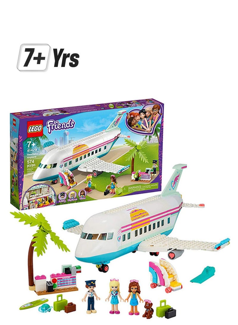 LEGO 41429 574-Piece Friends Heart Lake City Airplane Unique Design Building Blocks Toy Set 574 7+ Years - Image 1