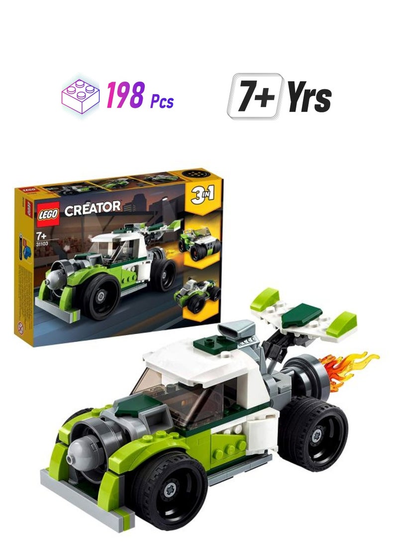 LEGO 31103 198-Piece 3 In 1 Creator Rocket Truck Plastic Building Blocks 31103 198 7+ Years - Image 1
