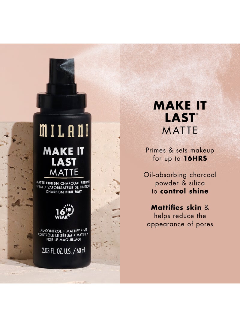 MILANI Make It Last Setting Spray Charcoal 05 Matte Finish - Image 2