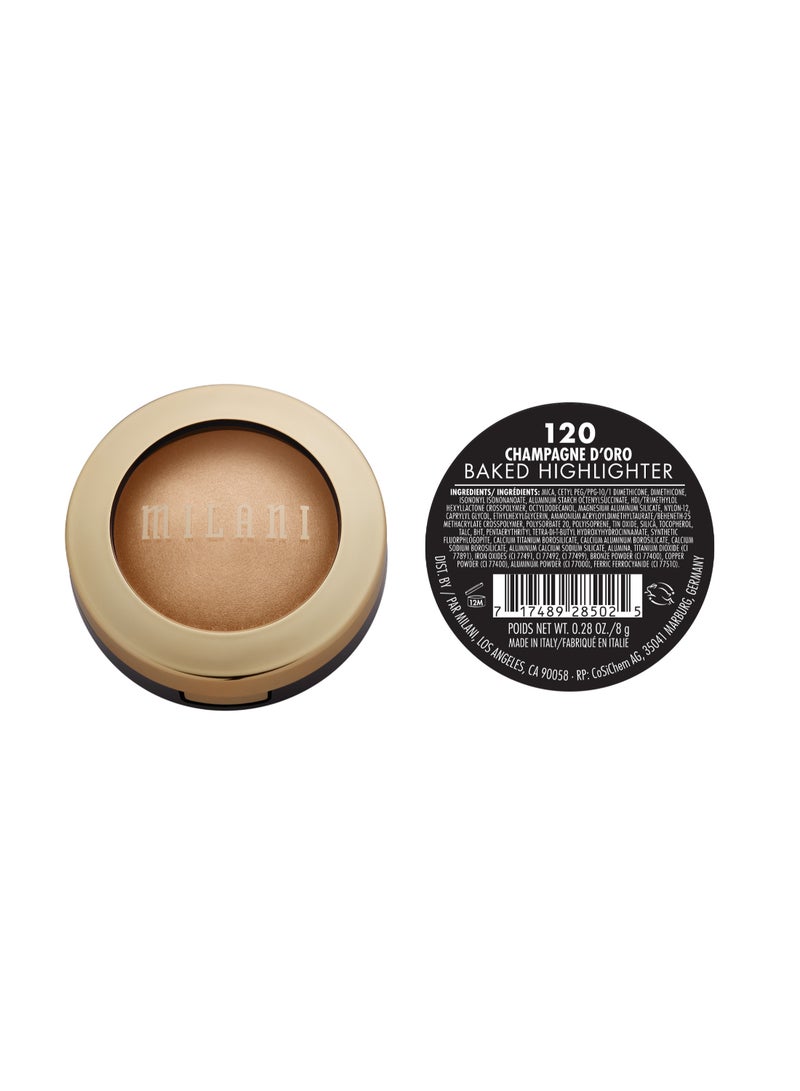 MILANI Baked Highlighter 120 Champagne Dâ€™Oro - Image 3