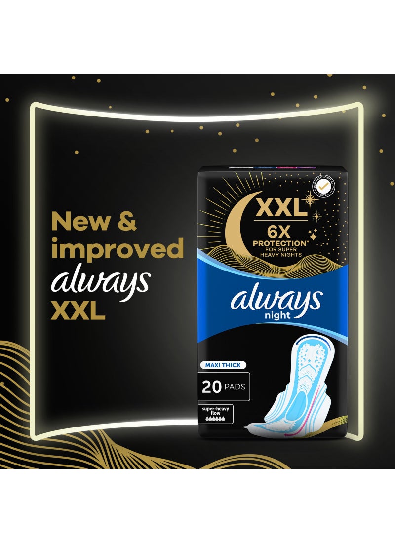Always - Dreamzz Pad Cool And Dry Maxi Thick Night Long Sanitary Pads With Wings 7 Count 1mm - Image 1