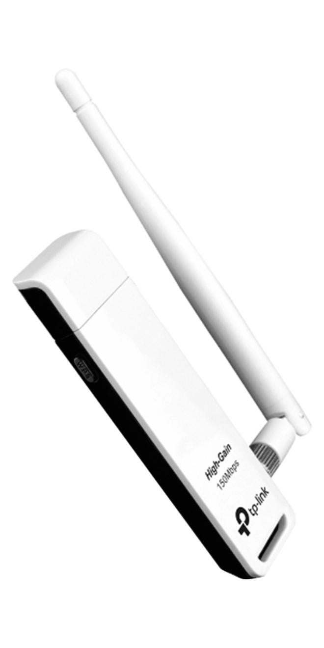 TP-LINK TL-WN722N IEEE 802.11n USB - Wi-Fi Adapter White/Black - Image 1