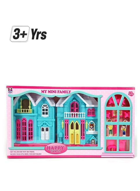 18-387-Blue My Happy Family Villa Set 18-387 3+ Years