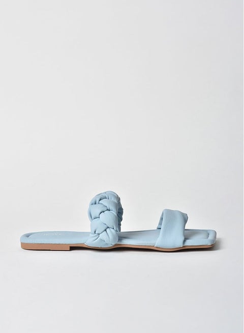 Stylish Flat Sandals Sky Blue