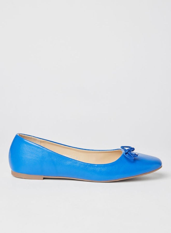 Jove - Stylish Comfortable Slip-On Flat Ballerina Blue - Image 1