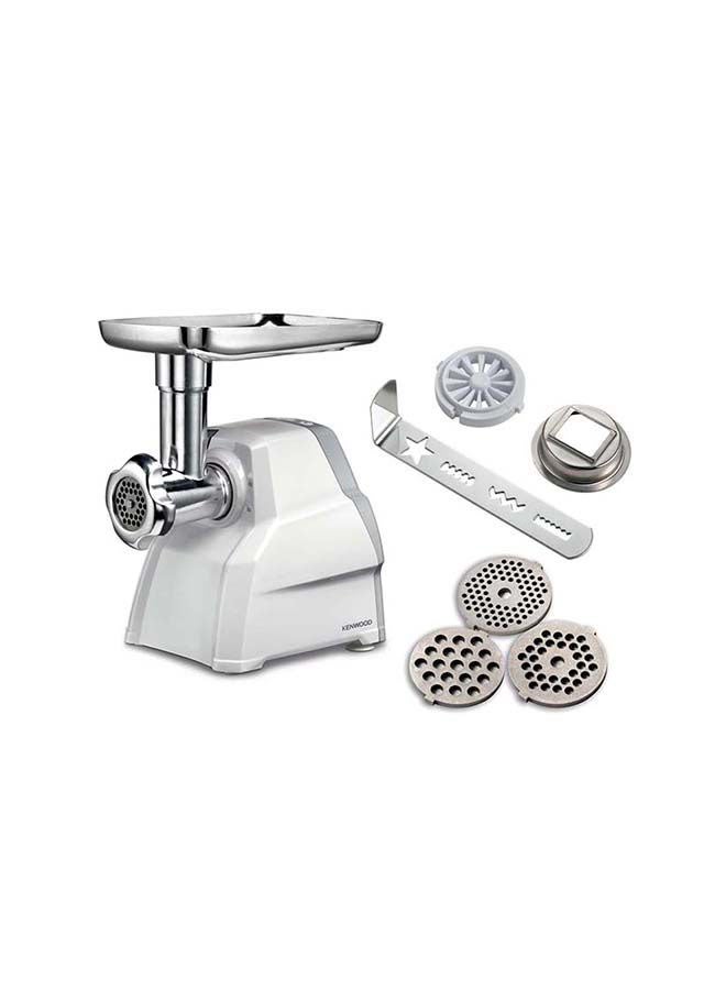 KENWOOD Food Meat Mincer, Grinder, Kebbe Maker, Sausage Maker 2100 W MGP40.000WH White - Image 1