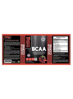 MUSCLE CORE Bcaa Dietary Supplement Supports Lean Muscle Growth Grape Rapid Muscle Repair And Recovery Replenishes Electrolytes 30 Servings 396G  - Image 2