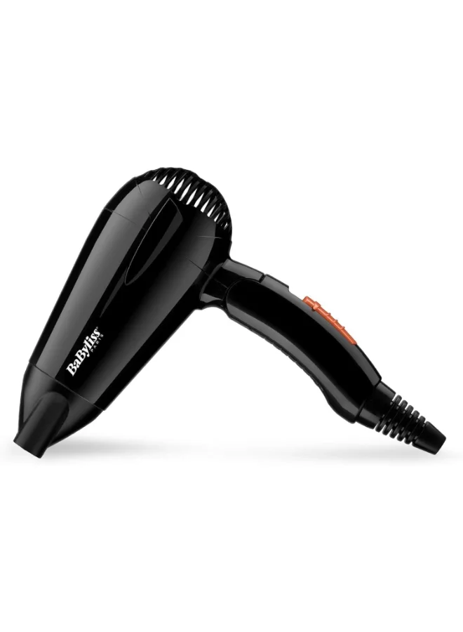 babyliss Hair Dryer | Powerful 2000w Drying Performance With Dual Voltage For Travel Convenience | 2 Heat And Speed Settings With Fast Drying Time | Lightweight And Portable Design | 5344SDE