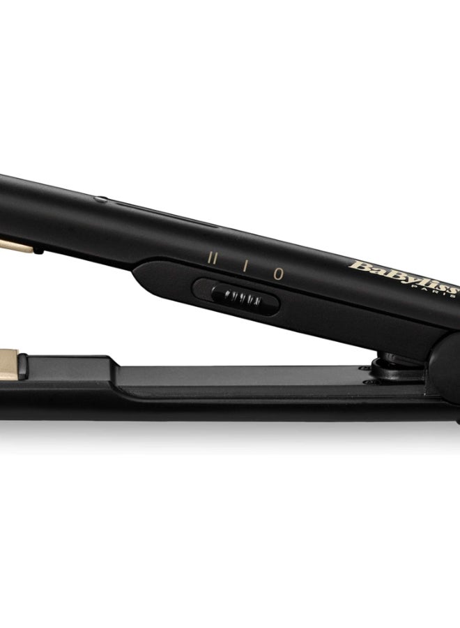 بيبي ليس مكواة تمليس الشعر من بيبيليس بعرض 25 مم، مع إعدادات حرارة متعددة تصل حتى 230 درجة مئوية، وتسخين سريع جاهز للاستخدام خلال 30 ثانية، لنتائج بجودة الصالونات – | الموديل: ST089SDE أسود اللون أسود - Image 5