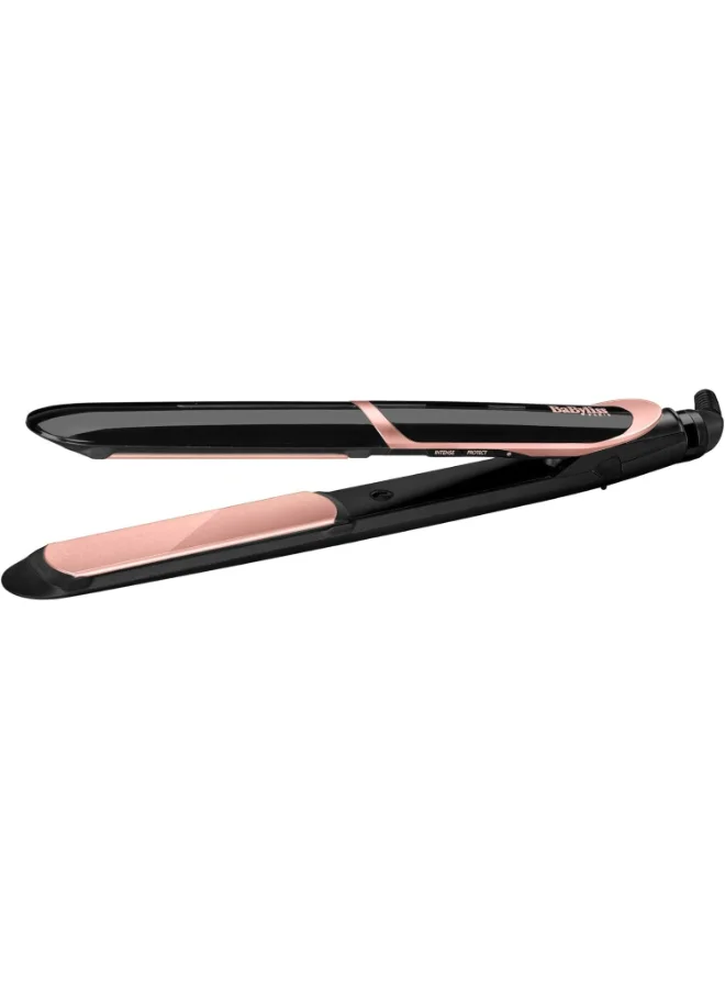 babyliss Shimmer Hair Straightener Fast Heat-up With Tourmaline-ceramic Coated Plates 6 Digital Heat Settings 140°C - 235°C Ionic Frizz Control And Auto Shut Off Black