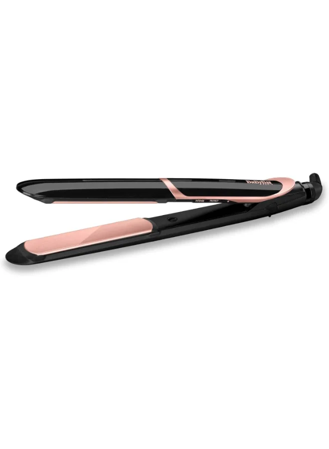 babyliss Shimmer Hair Straightener Fast Heat-up With Tourmaline-ceramic Coated Plates 6 Digital Heat Settings 140°C - 235°C Ionic Frizz Control And Auto Shut Off Black