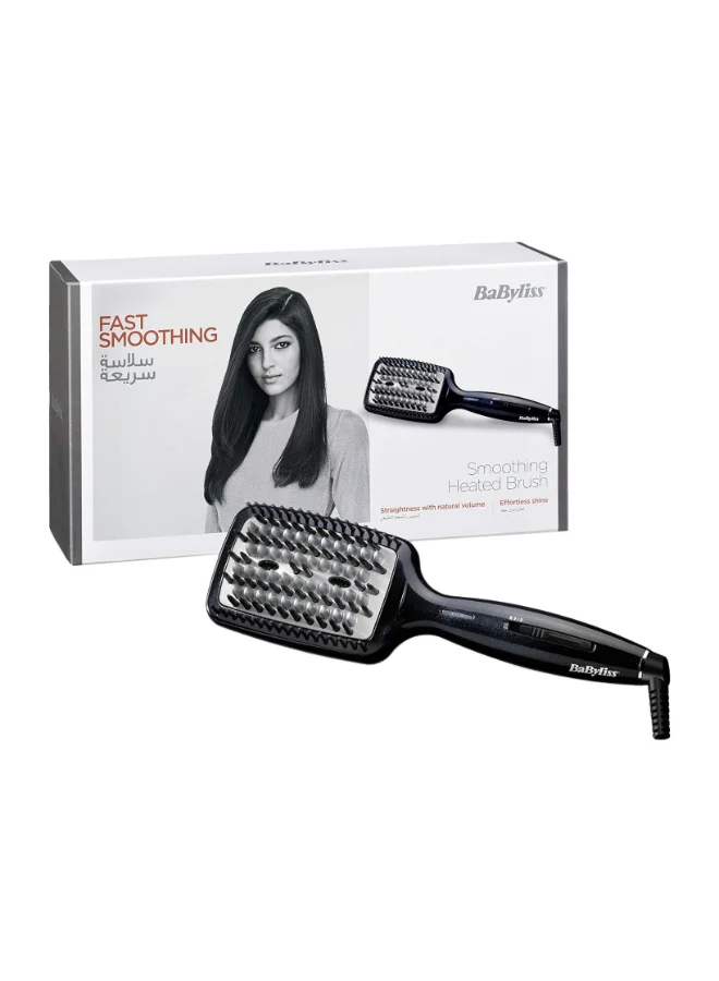 babyliss Hair Straightening | 3d Tech Hot Brush For Versatile Styling And Smooth Results | Black Design For A Sleek | Durable Construction For Long-lasting Performance | HSB101SDE