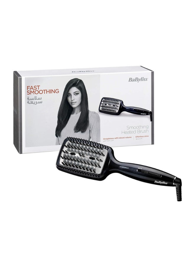 babyliss - Hair Straightening | 3d Tech Hot Brush For Versatile Styling And Smooth Results | Black Design For A Sleek | Durable Construction For Long-lasting Performance | HSB101SDE Black - Image 1