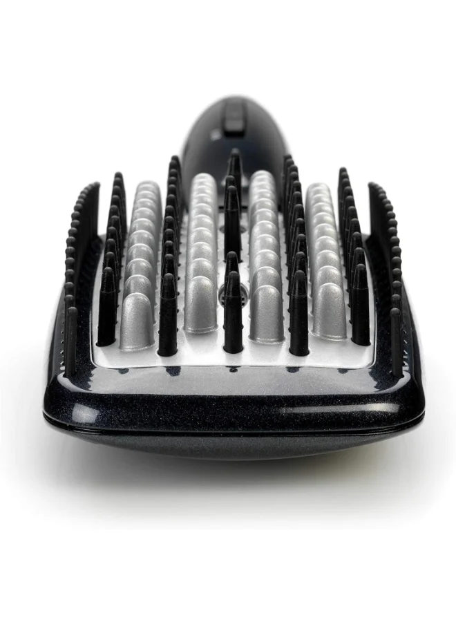 babyliss Hair Straightening | 3d Tech Hot Brush For Versatile Styling And Smooth Results | Black Design For A Sleek | Durable Construction For Long-lasting Performance | HSB101SDE Black