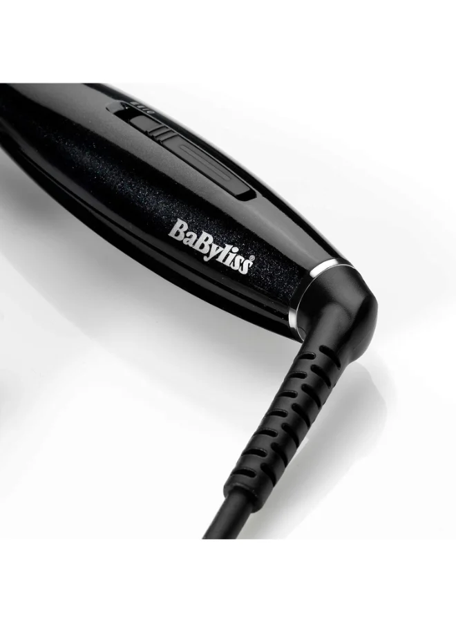 babyliss Hair Straightening | 3d Tech Hot Brush For Versatile Styling And Smooth Results | Black Design For A Sleek | Durable Construction For Long-lasting Performance | HSB101SDE Black
