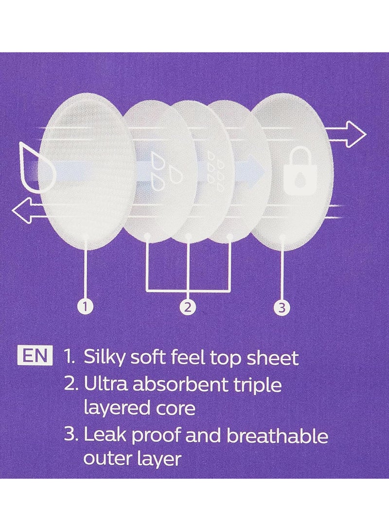 PHILIPS AVENT - 24 - Pieces Maximum Comfort Disposable Breast Pads For Women - White - Image 1