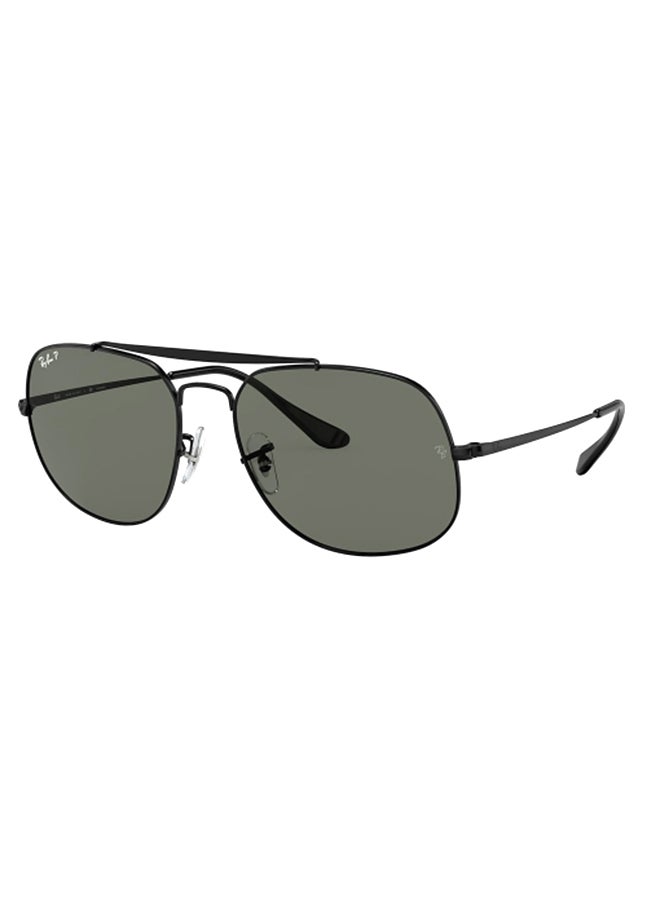 Ray-Ban Unisex UV Protection Square Shape Metal Sunglasses RB3561 002/58 57-17 - Lens Size: 57 Mm - Polished Black - Image 1