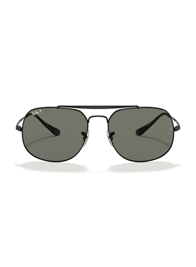 Ray-Ban Unisex UV Protection Square Shape Metal Sunglasses RB3561 002/58 57-17 - Lens Size: 57 Mm - Polished Black - Image 2