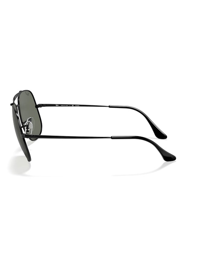 Ray-Ban Unisex UV Protection Square Shape Metal Sunglasses RB3561 002/58 57-17 - Lens Size: 57 Mm - Polished Black - Image 3