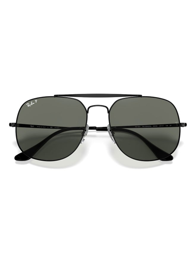 Ray-Ban Unisex UV Protection Square Shape Metal Sunglasses RB3561 002/58 57-17 - Lens Size: 57 Mm - Polished Black - Image 5