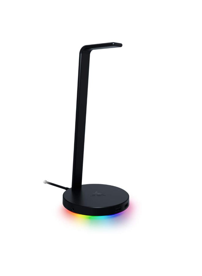 RAZER - Razer Base Station V2 Chroma, USB Hub with 7.1 Surround Sound, Non-Slip Base, Razer Chroma RGB - Black - Image 1