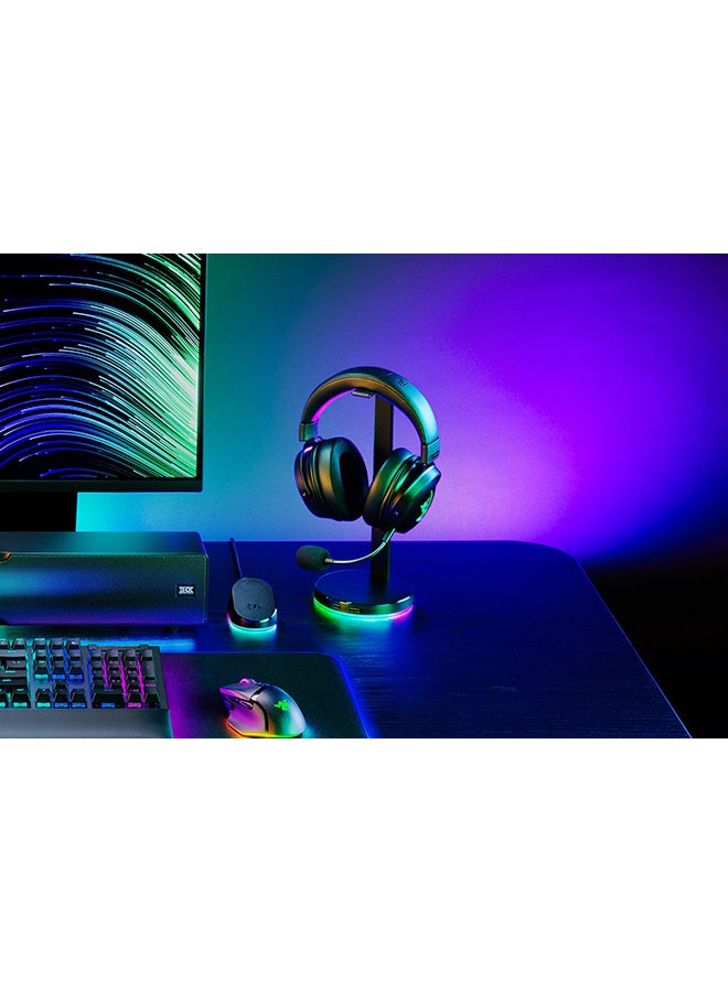 RAZER - Razer Base Station V2 Chroma, USB Hub with 7.1 Surround Sound, Non-Slip Base, Razer Chroma RGB - Black - Image 1