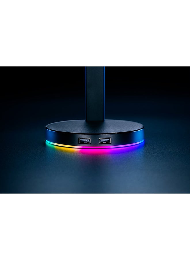 RAZER - Razer Base Station V2 Chroma, USB Hub with 7.1 Surround Sound, Non-Slip Base, Razer Chroma RGB - Black - Image 1