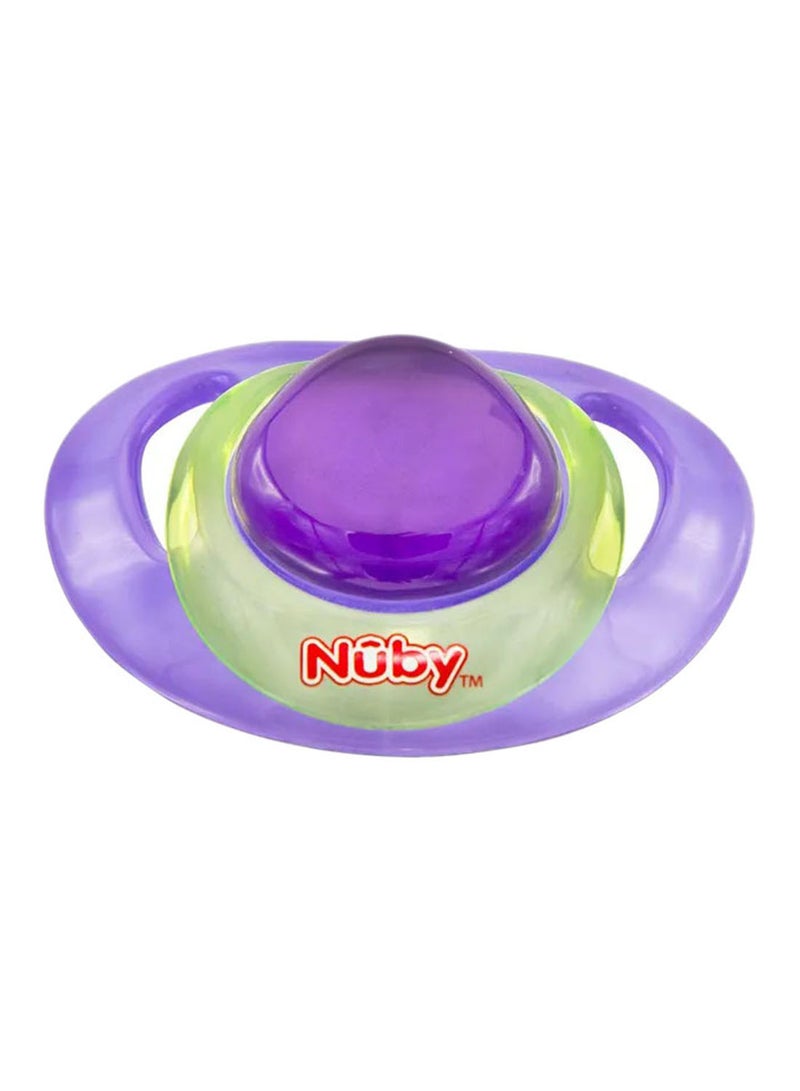 Nuby 2-Piece Classic Ortho Pacifier/Soother With Handle From 6 - 36 Months  - Image 2