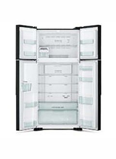 HITACHI 760L Gross Side By Side 4 Doors Premium Refrigerator with Inverter Compressor, French Door, No Frost Fridge, Dual Fan Cooling, Movable Twist Ice Tray 220 W RW760PUK7GBK Black  - Image 3