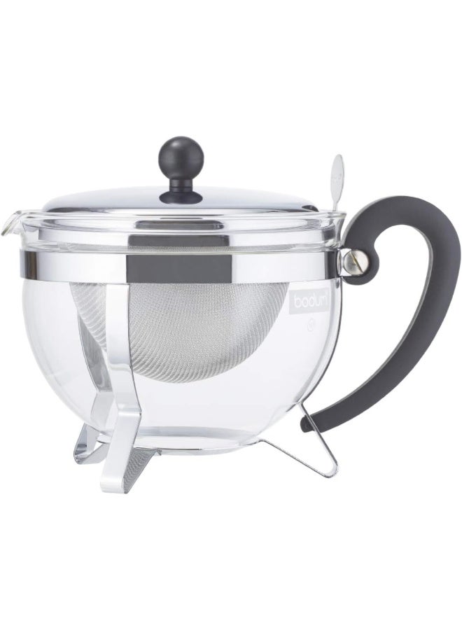 bodum Chambord Tea Pot Clear/Silver/Black 1Liters - Image 3