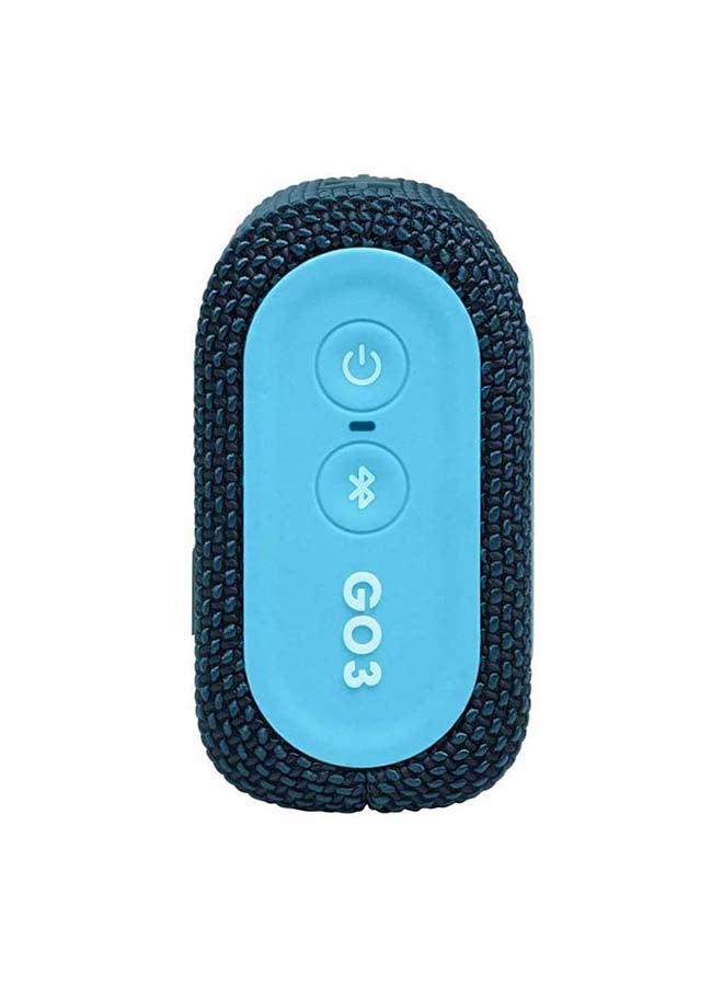 جي بي إل مكبر صوت لاسلكي محمول Go 3، صوت عالي الجودة - بطارية 5H - مقاومة للماء Ipx - مدخل كابل صوت أزرق وردي أزرق ووردي - Image 5