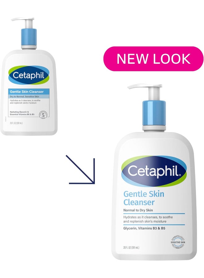 Cetaphil Gentle Skin Cleanser 20 Oz Packaging May Vary 591ml - Image 2