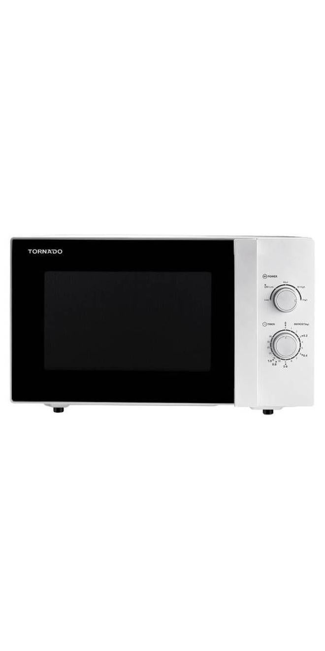 TORNADO Microwave Solo, 5 Power Levels, Manual Control, 35 Min Timer – 25 L 900 W TM-25MS Silver - Image 1