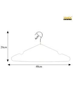 Metal Hangers For Shirt Coat Trousers Strong Anti Slip And Space Saving Rubber Coated 40 Cm White 50 Black 40cm - pnsku/N41883219A/45/_/1727247342/4dda5b86-871b-4de3-8838-16242148e340