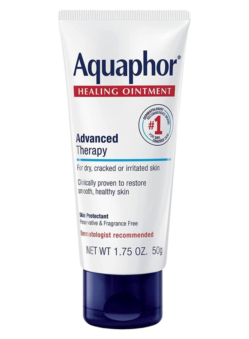 Aquaphor Healing Ointment Advanced Therapy, 1.75 Oz Packaging May Vary 50grams - Image 1