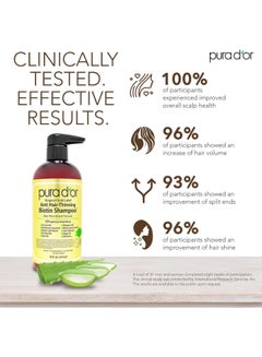 Pura d'or Anti Hair-Thinning Biotin Shampoo (16 Fl. Oz) 473ml  - Image 3