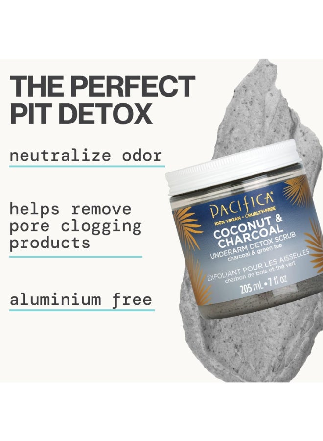 Pacifica - Beauty Coconut And Charcoal Underarm Detox Scrub, 7 Fl. Oz Packaging May Vary 200ml - Image 1