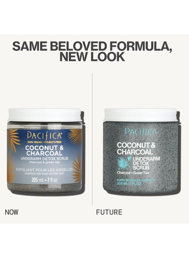 Pacifica - Beauty Coconut And Charcoal Underarm Detox Scrub, 7 Fl. Oz Packaging May Vary 200ml - Image 1