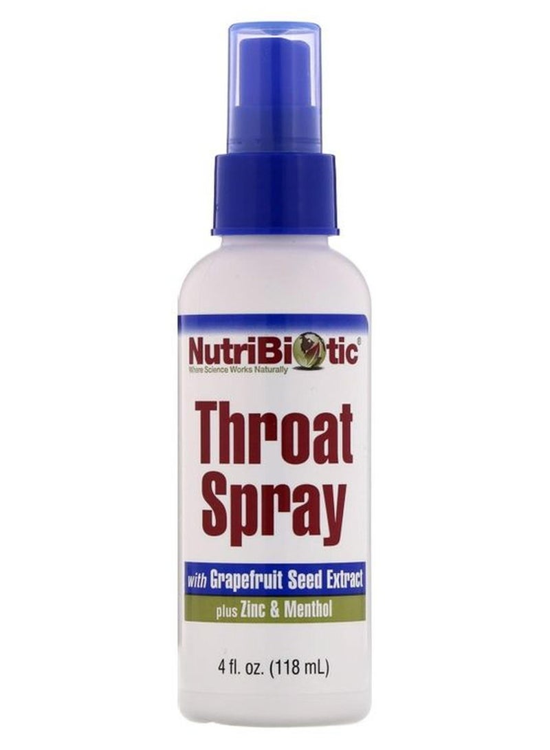 نيوتريبايوتك بخاخ للحلق بخلاصة بذور الجريب فروت والزنك والمنثول 118جرام