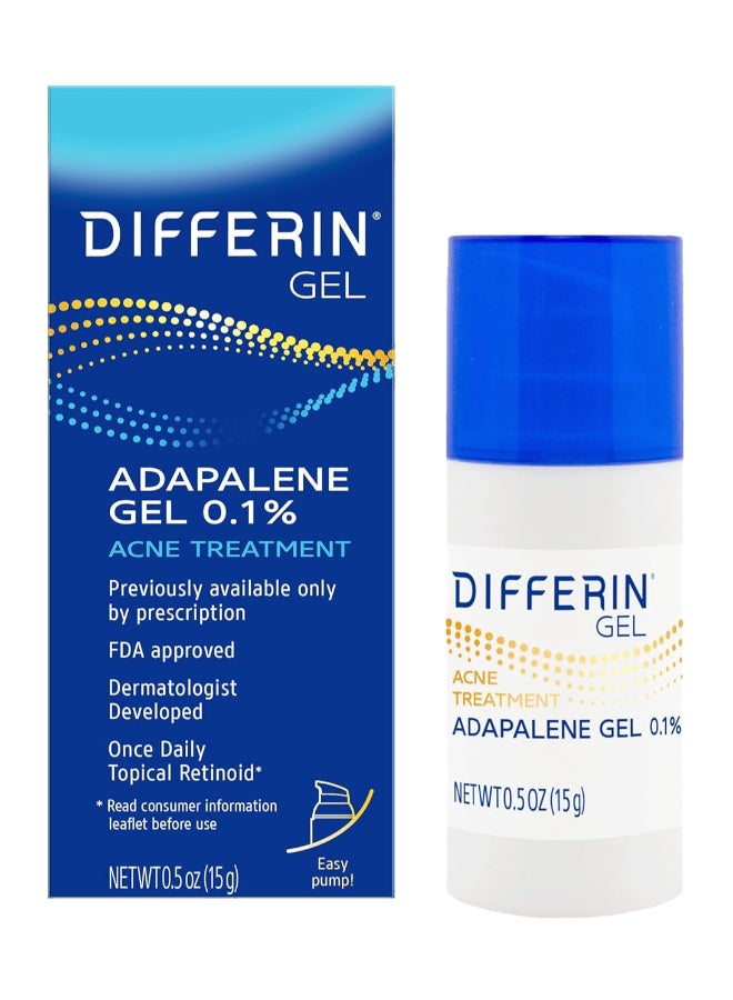 differin - Acne Treatment With Adapalene Gel 0.1% Packaging May Vary 15grams - Image 1