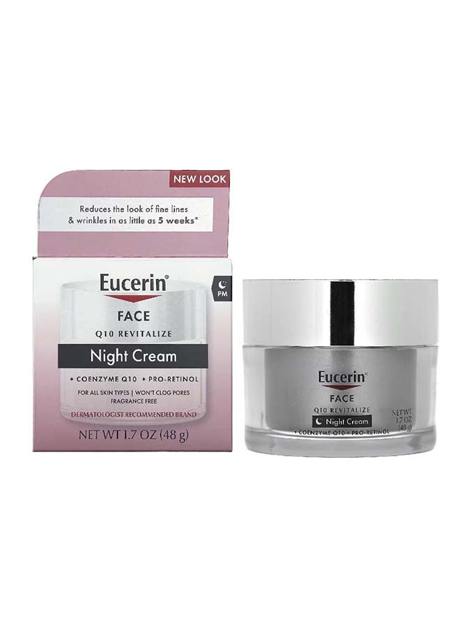Eucerin - Q10 Anti-Wrinkle + Pro-Retinol Night Cream Clear 1.7ounce - Image 1