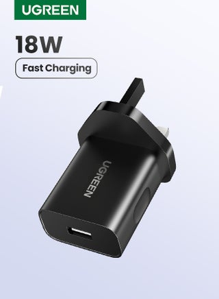 Ugreen USB Charger 18W Fast Phone Charger Wall Plug QC Travel