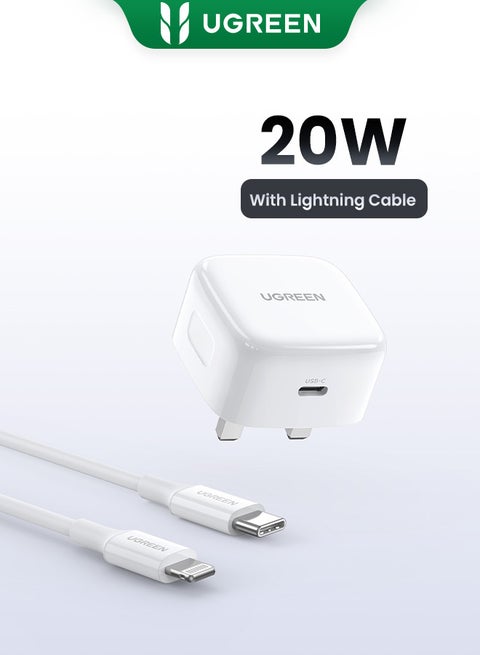 iPhone Charger Type C With 1M Fast Lightning Cable Quick Charging USB C Plug Compatible With New iPhone 14/14Pro/14Pro Max/14 Plus/13Pro Max /13 Pro/13/12/11/XS iPad Mini 6/ iPad Pro White