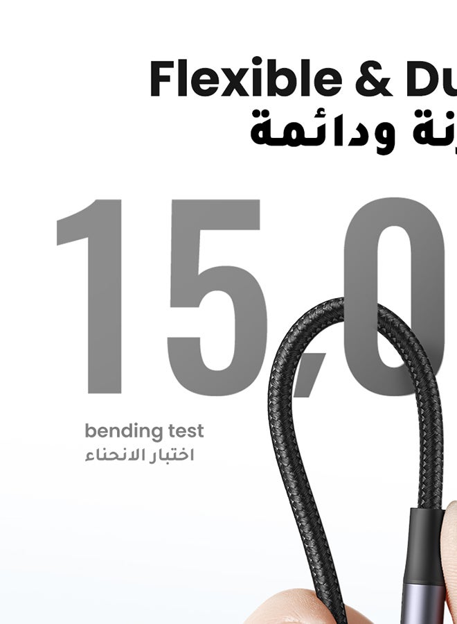 Ugreen - iPhone Cable 2M [MFi Certified] USB C to Lightning Fast Charging Wire Braided Cord 20W Fast PD Charge for iPhone 14/14 Plus/ 14 Pro/14 Pro Max/iPhone 13/12/11/XS/Pro Max /Pro/Mini/SE/ ipad 9 Black - Image 1