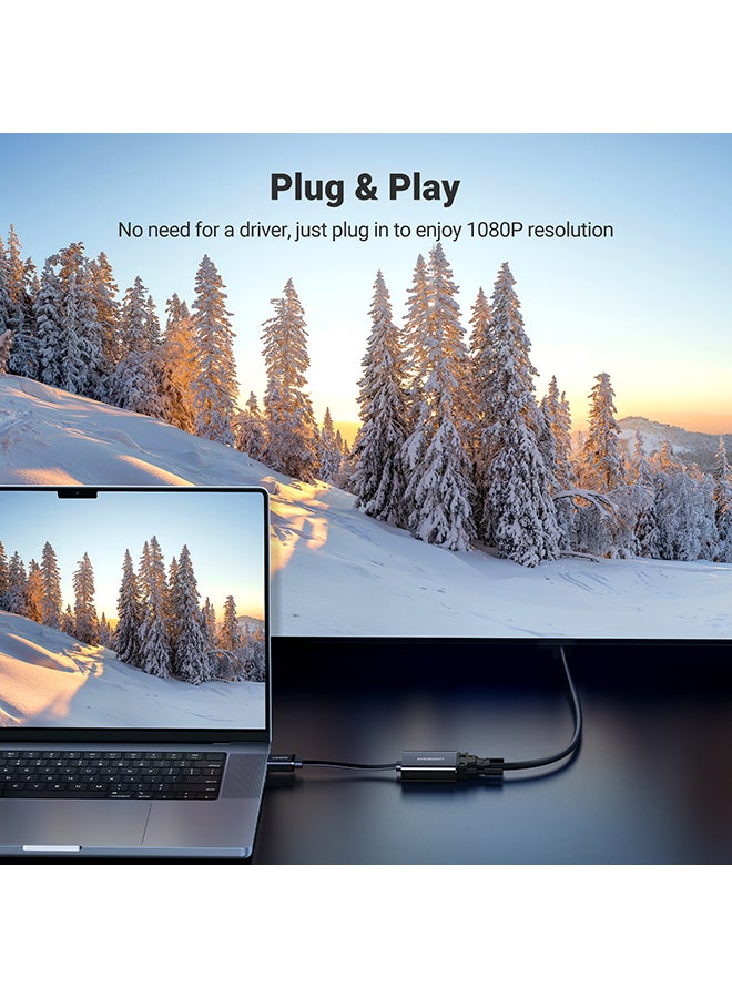 Ugreen Active HDMI to VGA Adapter Converter with 3.5mm Audio Jack up to 1080P Compatible for PC Laptop Ultrabook Raspberry Pi Chromebook black  - Image 2